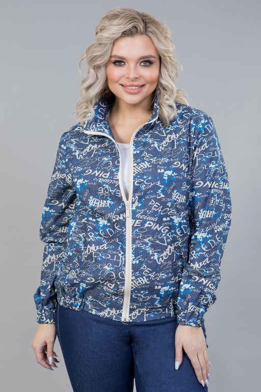 Бомбер 1242 джинсовый - Novita фото 2