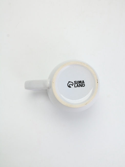 Кружка чайная новогодняя С новым годом!, белая, 690 мл