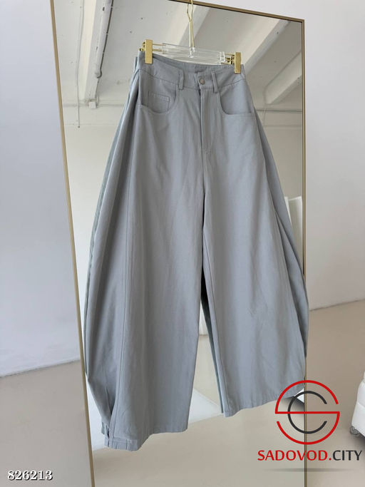 Брюки женские широкие с высокой посадкой