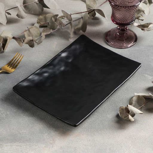 Блюдо «Чёрный Восток», 25×17.2×2.6 см, цвет чёрный