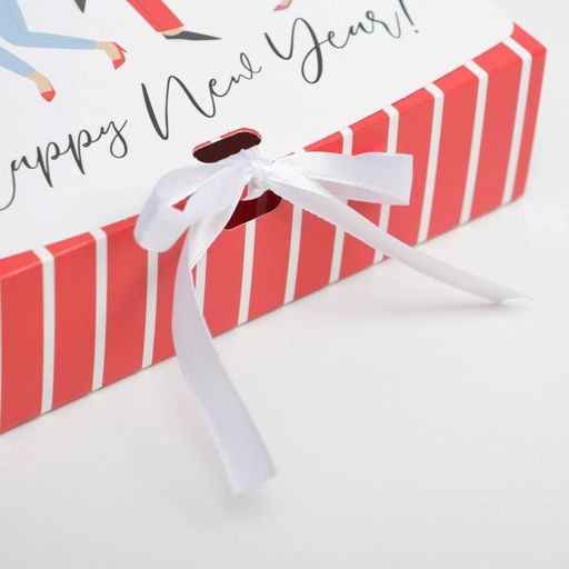 Цена за 2 шт. Коробка подарочная новогодняя складная «Happy NY», 20 х 18 х 5 см, Новый год
