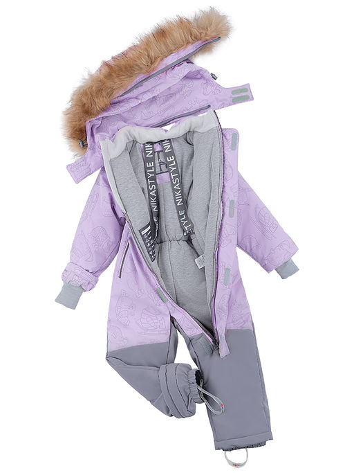 Комбинезон 8з0124 лаванда/серый - Nikastyle фото 5