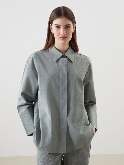 Oversize Poplin Kad?n G?mlek Tunik