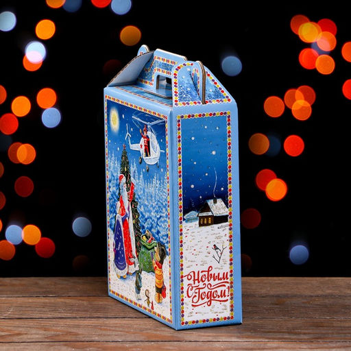 Цена за 5 шт. Подарочная коробка Праздник к нам приходит 16,8 х 7 х 25 см - Simaland фото 3