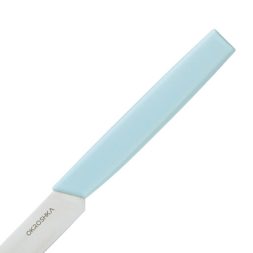 Нож для стейка OKROSHKA САЛАТ, лезвие 12 см, голубая ручка OK225P-BL-ST  фото 2