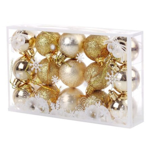 Елочные шары 15 штук 4 см / B-2560 /уп 180/ - Галеонтрейд фото 4