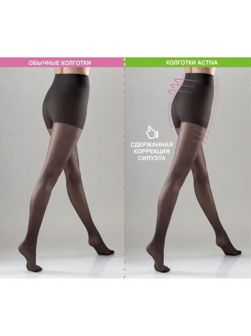 Колготки TEATRO ACTIVA 20 черный  фото 3