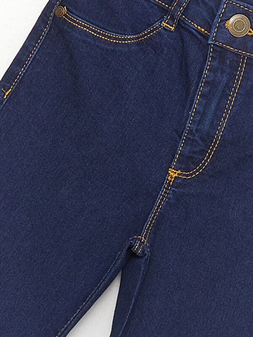 Basic ?spanyol Pa?a K?z ?ocuk Jean Pantolon - Waikiki фото 3