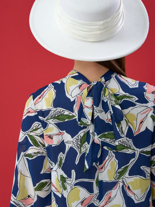 Платье с объемными рукавами OD-279-3