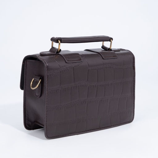 Сумка-мессенджер на клапане, длинный ремень, цвет тёмно-коричневый - Simaland фото 2