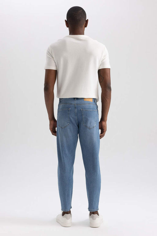 Узкие джинсовые брюки комфортного кроя с нормальной талией и узкими штанинами - Defacto фото 7