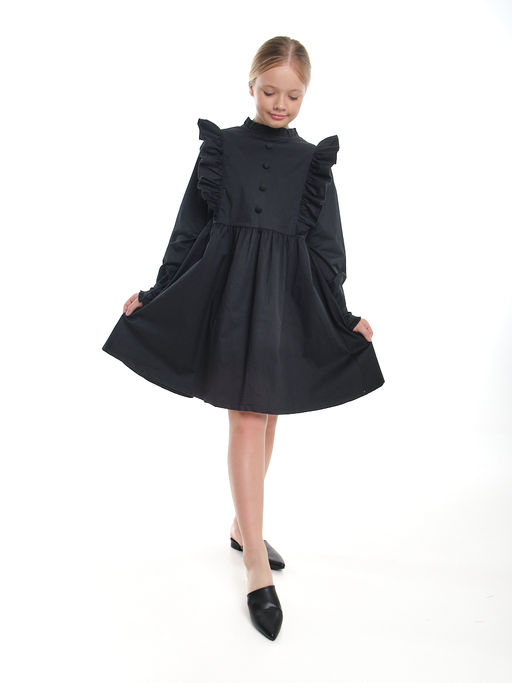 Платье черное нарядное для девочки 33-24251 черный - Mini maxi фото 24