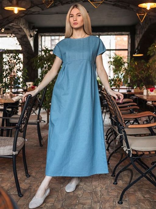 Платье 100% лен ВОЛТРИ