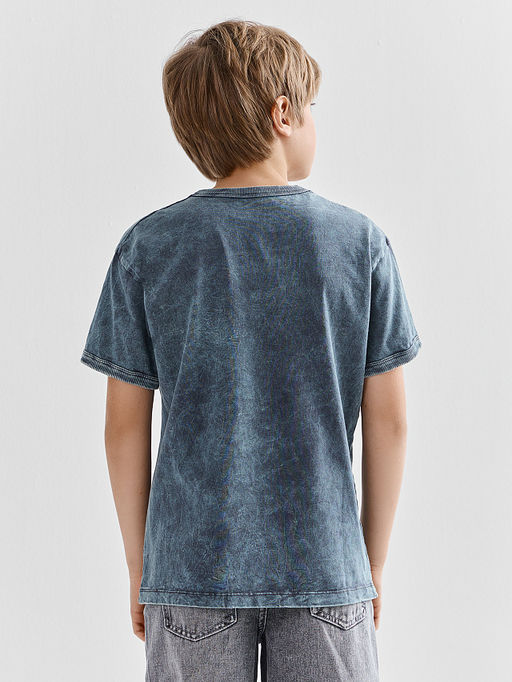 Футболка для мальчиков серая с принтом - Mark formelle фото 3