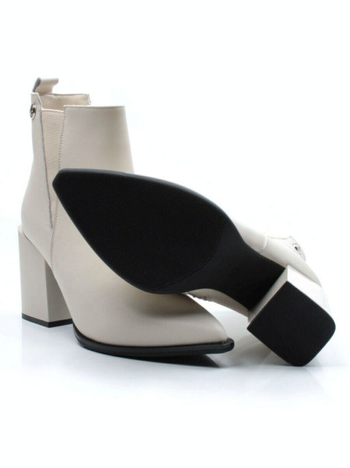 01-PCG267-2 LT.BEIGE Ботинки демисезонные женские (натуральная кожа, байка)