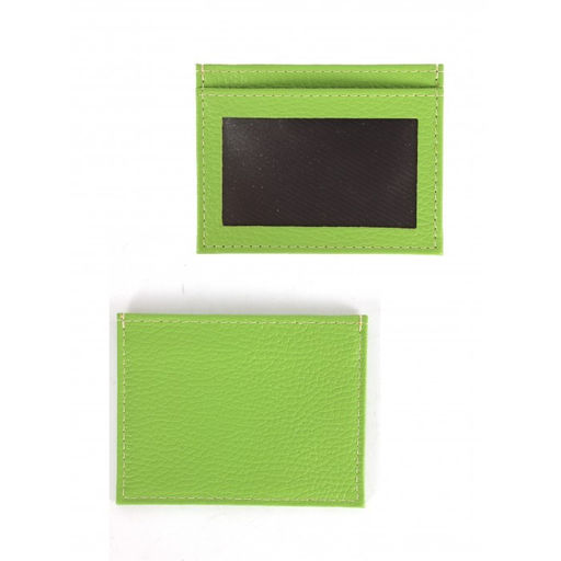 Обложка пропуск/карточка/проездной Croco-В-223 натуральная кожа салат флотер (124) 265120