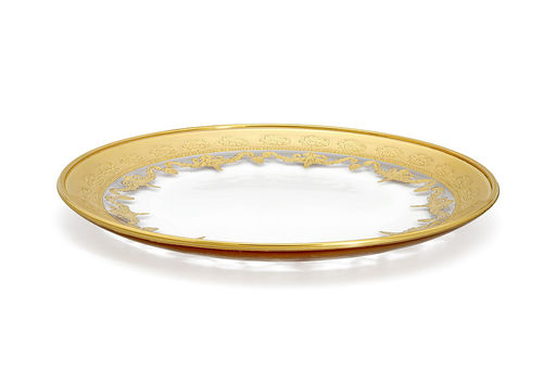 Тарелка закусочная, 20,5 см, 4 шт, стекло, золотистая, Versailles - Anna lafarg фото 3