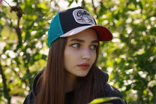 Бейсболка DJINNS арт. HFT Food Coffee (черный / бежевый)