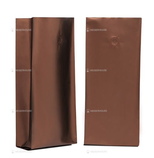 Пакет коричневый 360 мм*135 мм с клапаном для 1 кг КОФЕ, 1 уп*10шт.