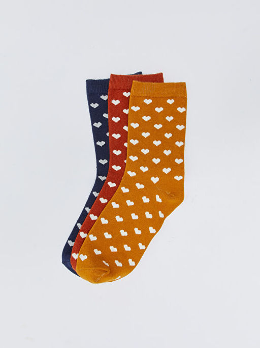 Desenli Kad?n Soket ?orap 3l?