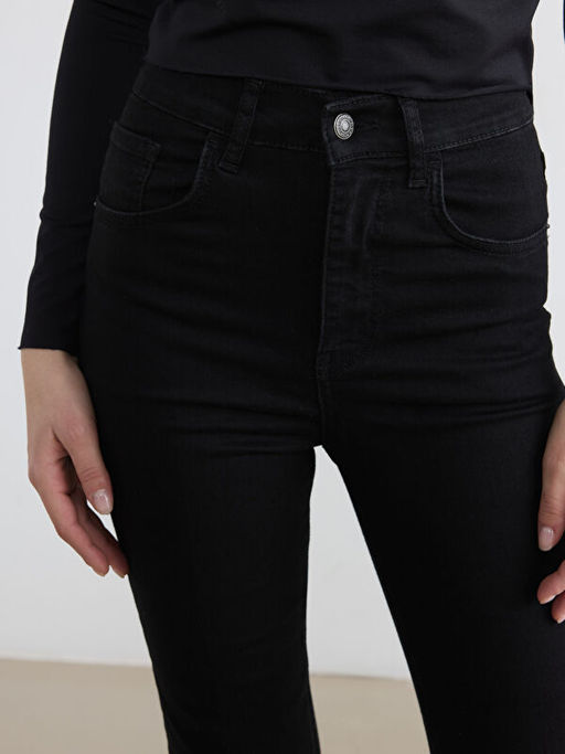 Crop Flare Kad?n Jean Pantolon