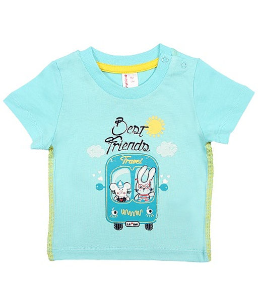CRB wear/CSN 61606 Футболка ясельная, голубой/Ex.Cherubino фото 2