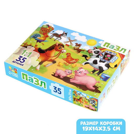 Пазл Лето на ферме, 35 деталей - Puzzle time фото 4