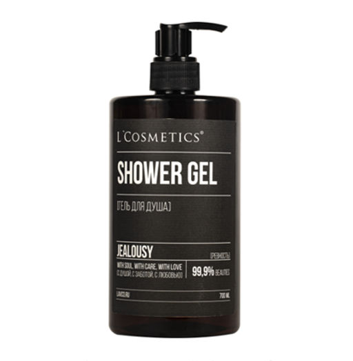 Парфюмированный гель для душа The Art of Beauty Jealousy (ревность) с экстрактами льна и василька, 700 мл - L'cosmetics фото 2