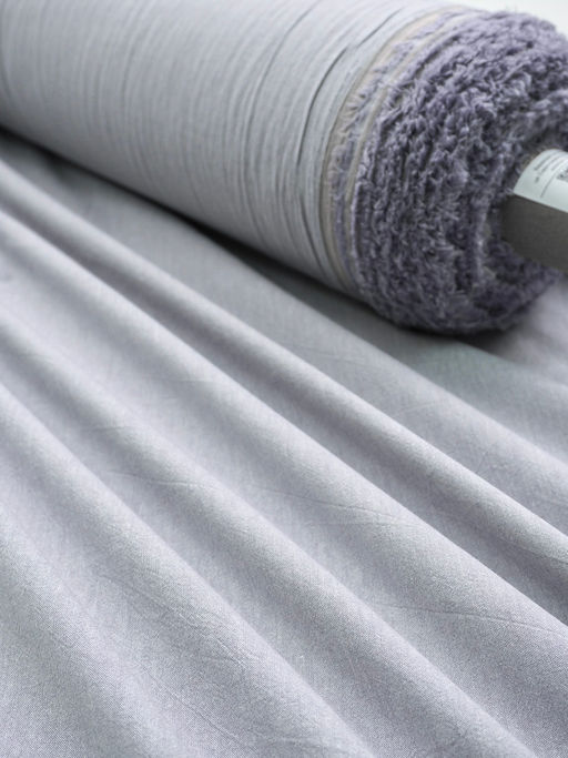 Вареный (стираный) хлопок цв.Серо-сиреневый меланж, ш.2.5м, хлопок-100%, 115гр/м.кв