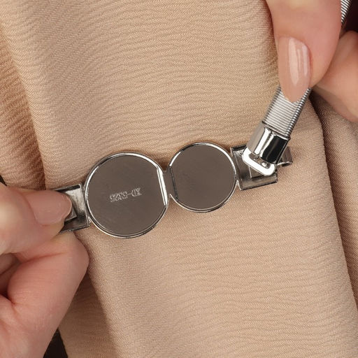 Цена за 2 шт. Подхват для штор Жемчужные круги, 31,5 см, цвет серебряный - Арт узор фото 4