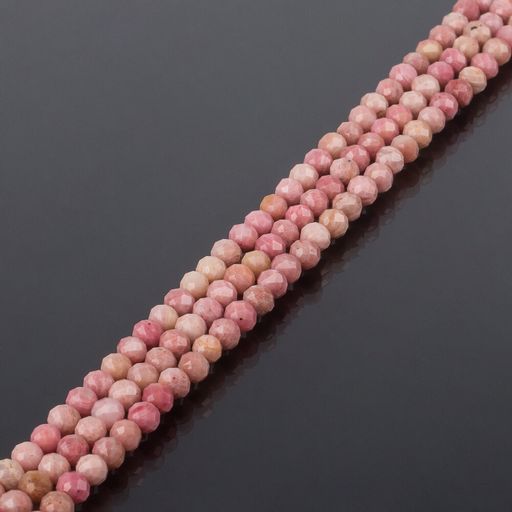 Бусины для украшений из Родонита огранка