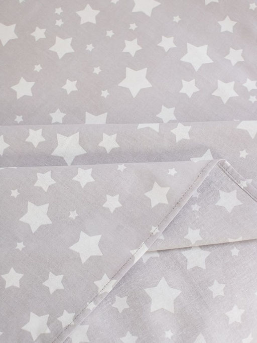 Простыня 100*150 см в детскую кроватку, перкаль, детская расцветка (Звёзды)