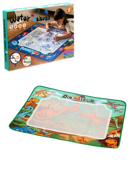 Коврик для рисования водой "Динозавры" 2 маркера