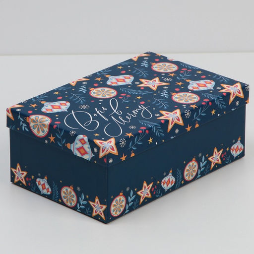 Набор новогодних подарочных коробок 10 в 1 «С Новым годом», 12×7×4 - 32.5×20×12.5 см