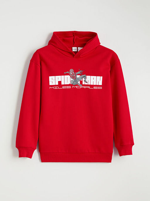 Spider-Man Bask?l? Erkek ?ocuk Kal?n Sweatshirt