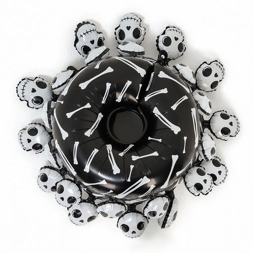 Воздушный шар фольгированный на Хэллоуин 44" «Пирамида из костей»