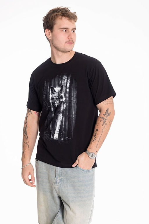 Футболка М125107Па черный - Елена фото 3