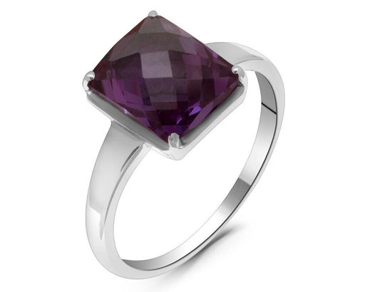 Кольцо из серебра синт.александрит, Куб