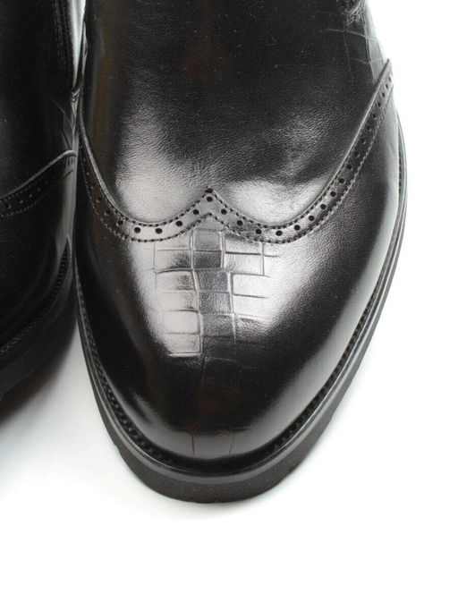 01-H9001-B76-SW3 BLACK Ботинки демисезонные мужские (натуральная кожа) - Фабричный китай фото 11