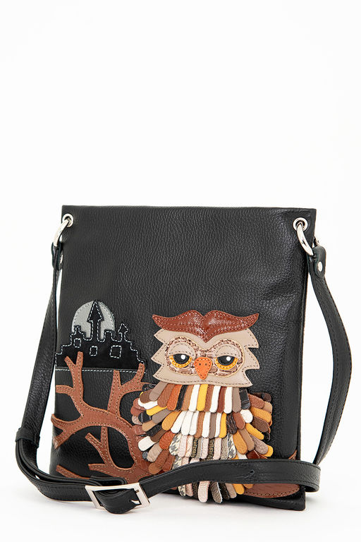 Сумка с аппликацией ДС-144-94 черный