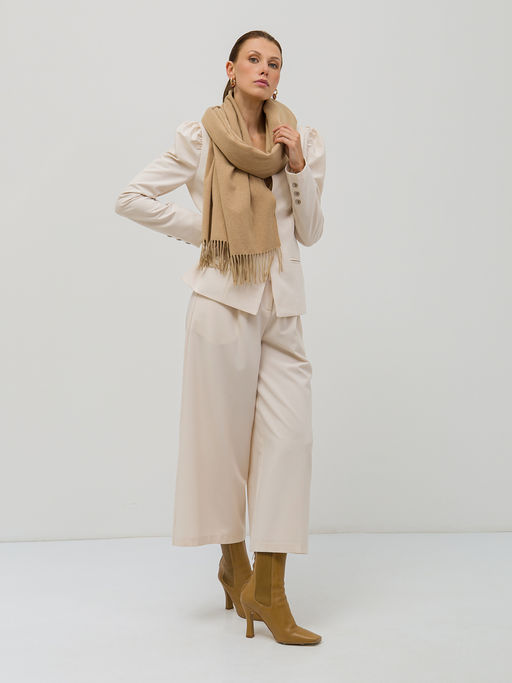 в составе ШЕРСТЬ Большой, мягкий, теплый двусторонний палантин с принтом - Tantino фото 4