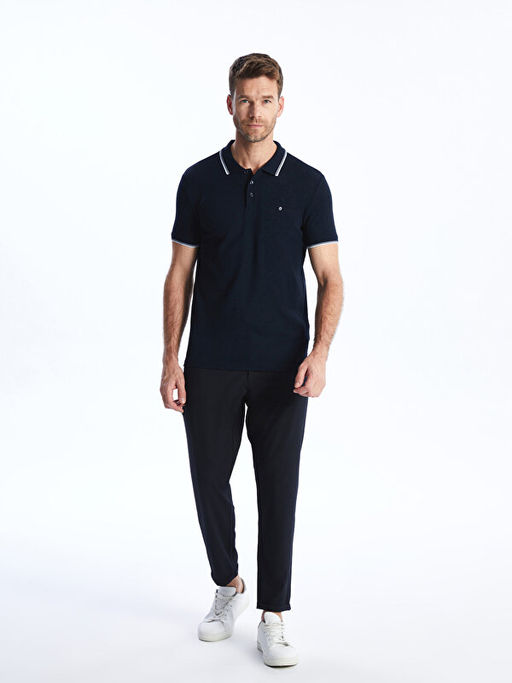 Polo Yaka K?sa Kollu Erkek Ti??rt - Waikiki фото 3