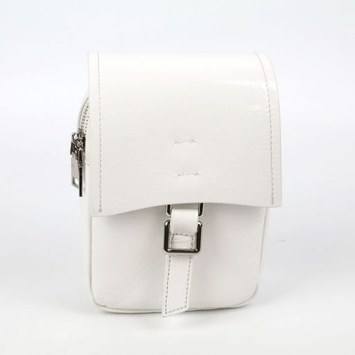 Женская кожаная овальная сумка через плечо 0116-3 - Cidirro фото 3