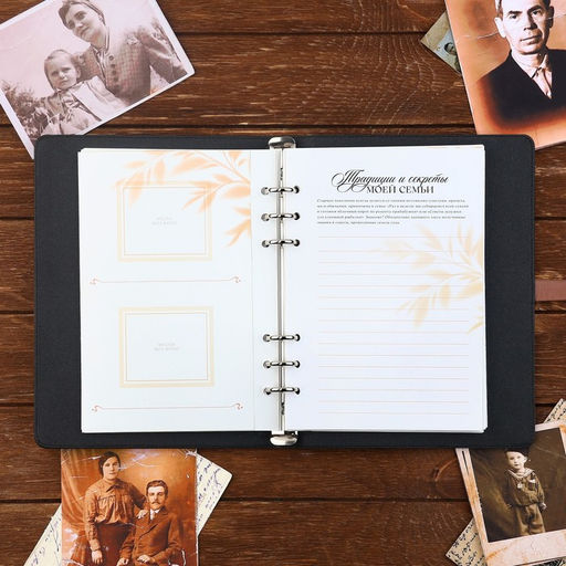 Родословная книга со встроенной флешкой 16 Gb «Книга всей семьи», 17.5×23 см.