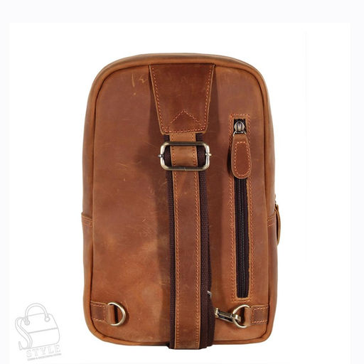 Рюкзак мужской кожаный 35801Z v.brown Zinimsk  в Новосибирске