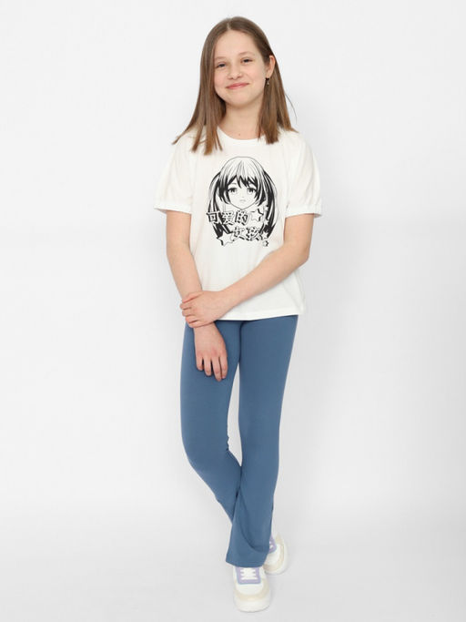 CRB wear / CSJG 70396-48-379 Брюки модель легинсы для девочки,темно-серый/Ex.Cherubino  фото 2