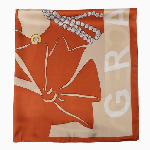 Платок женский MINAKU, размер 70×70 см, оранжевый
