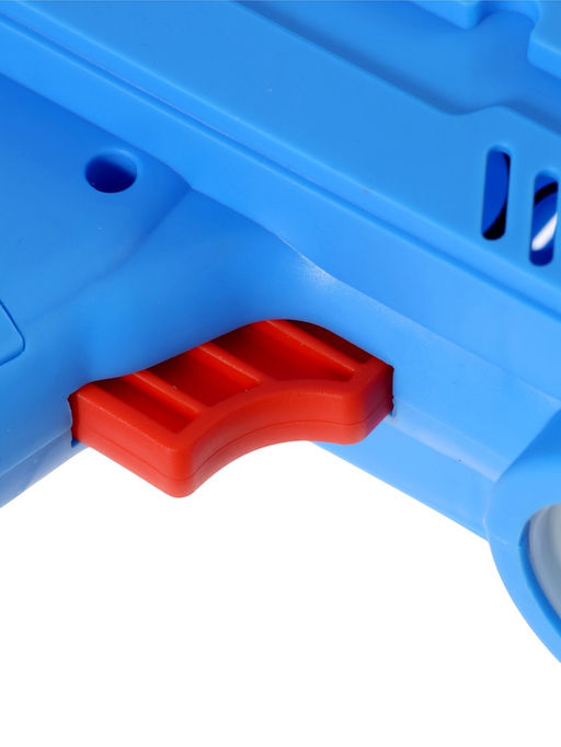 Генератор мыльных пузырей Пистолет, световые эффекты, работает от батареек, синий - Simaland фото 7