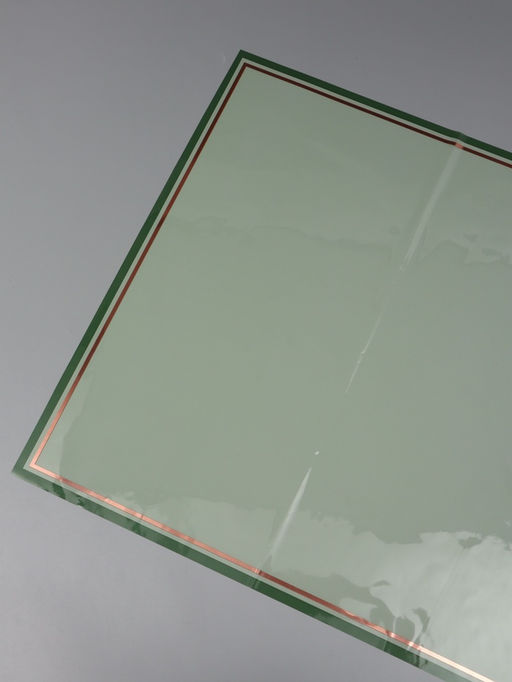 Цена за 20 шт. Плёнка для цветов «Двойная кайма», лаймовый сок, 57×57±2 см