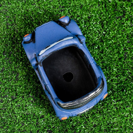 Горшок для цветов «Машинка» керамический, 200 мл, 14×8×7.5 см, синий